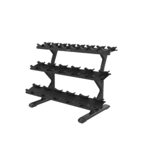Precor Vitality 3 Tier Dumbbell Rack (10 Pair) VBR6814